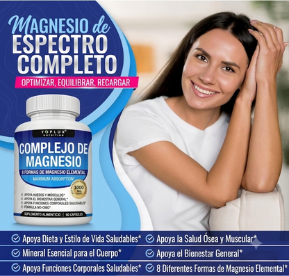 MAGNESIO ANTIEDAD COMPLEX 8  TOPLUX 600MG
