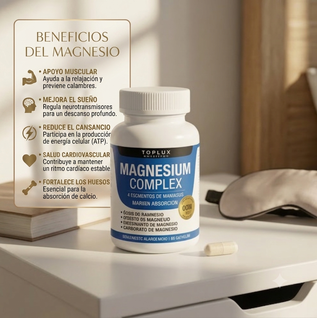 MAGNESIO ANTIEDAD COMPLEX 8  TOPLUX 600MG